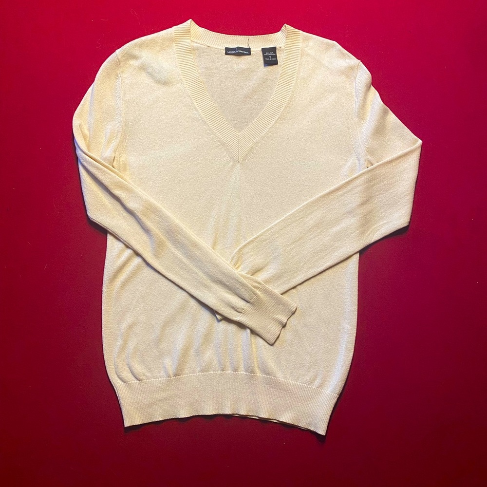 Moda International cream sweater